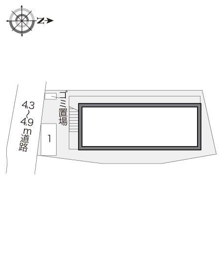 葵(12800)の駐車配置図