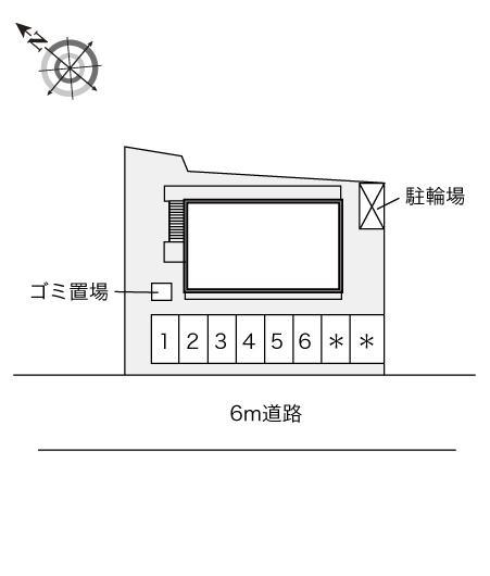 エクセル南彦根(23861)の駐車配置図
