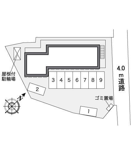 アスティ　新田(39359)の駐車配置図