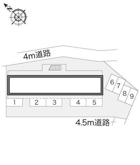 ヨコミチ(14908)の駐車配置図