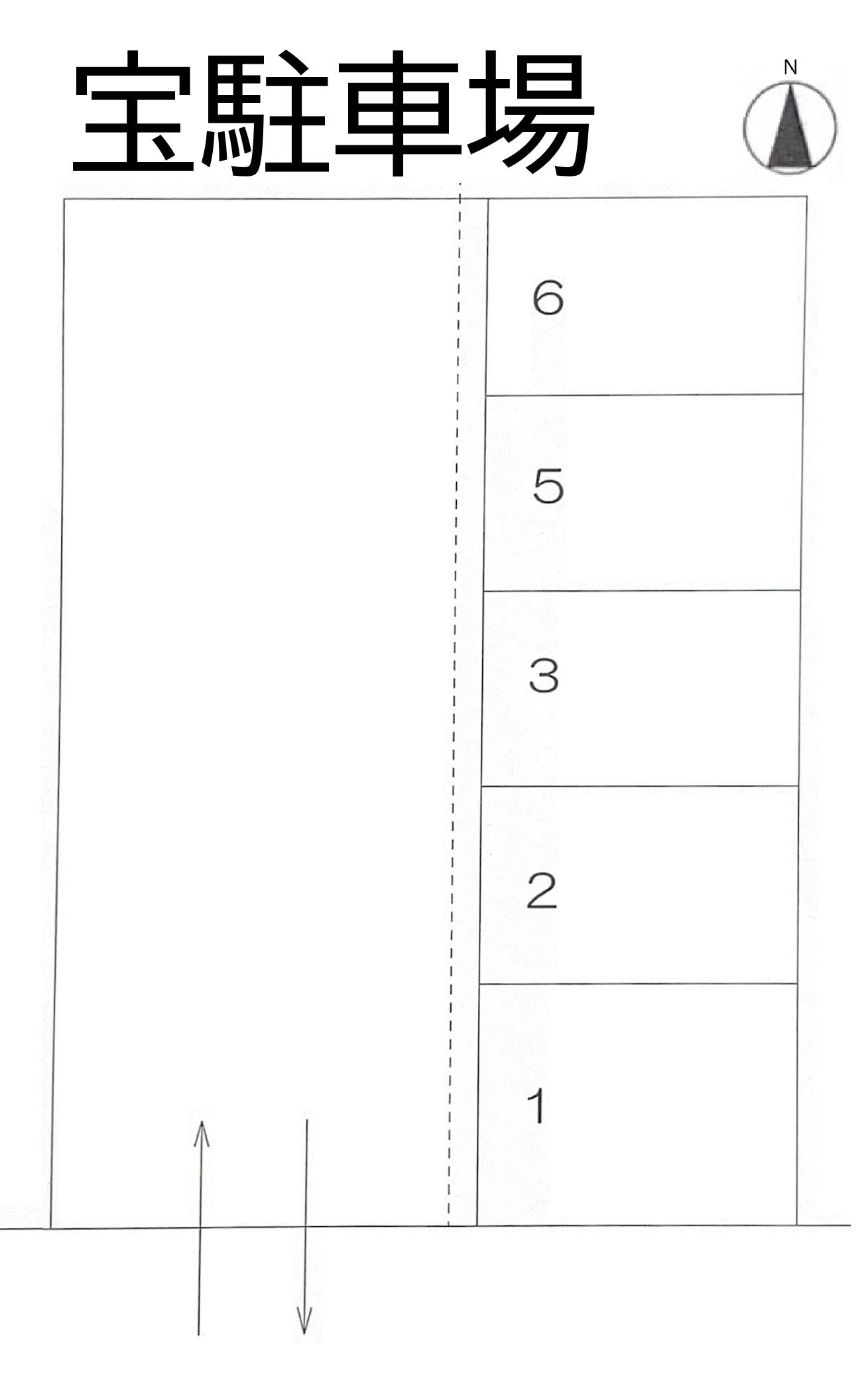 宝駐車場の駐車配置図
