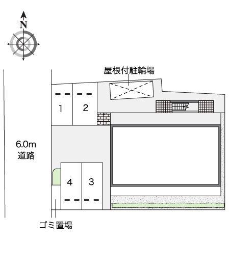 ラピスラズリ高井田(42409)の駐車配置図