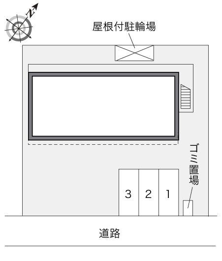 グリーンヒル(23203)の駐車配置図