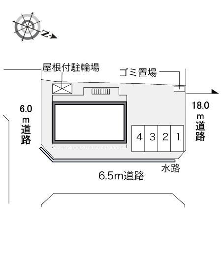 シャンブル小林(33614)の駐車配置図