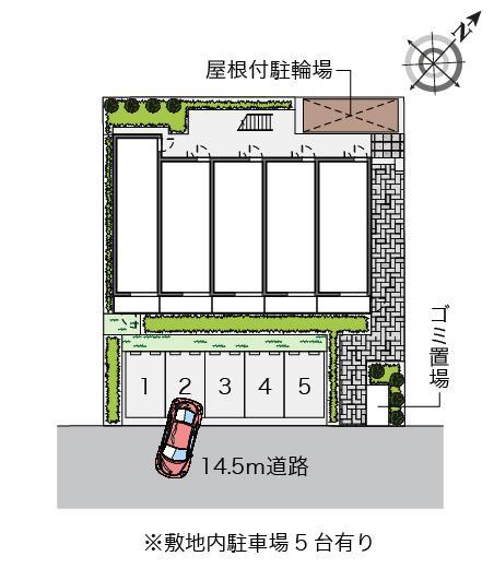 クレイノエルズ東湊(58171)の駐車配置図