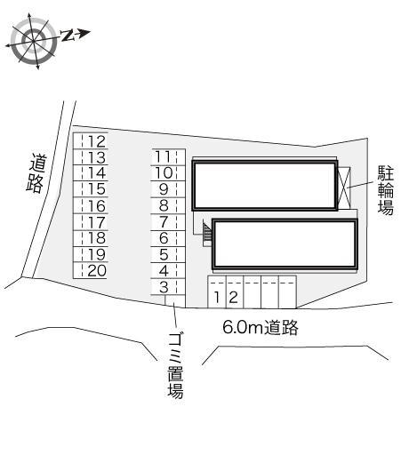 唐崎ヶ丘(22027)の駐車配置図