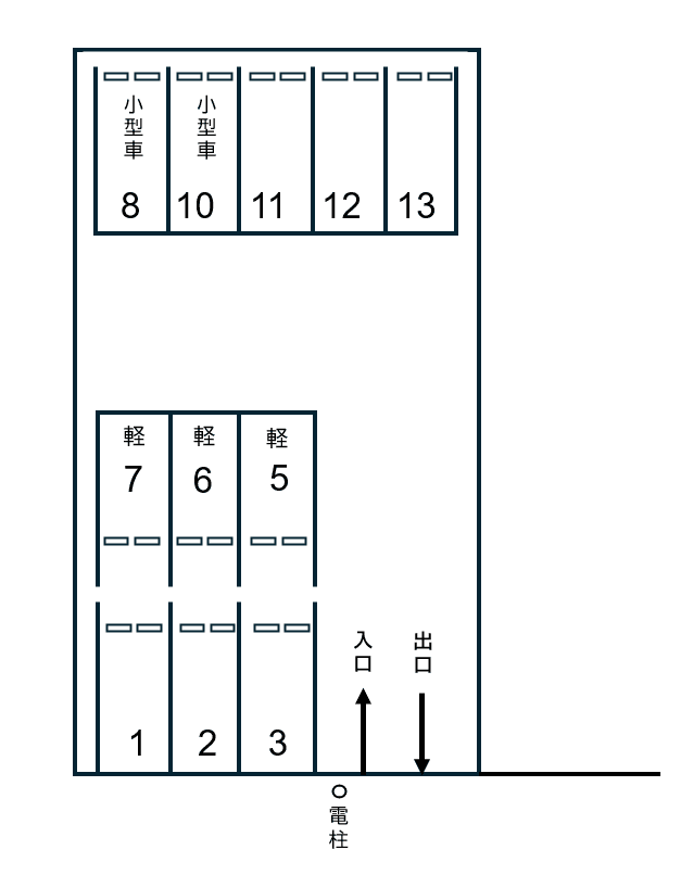 P266の駐車配置図