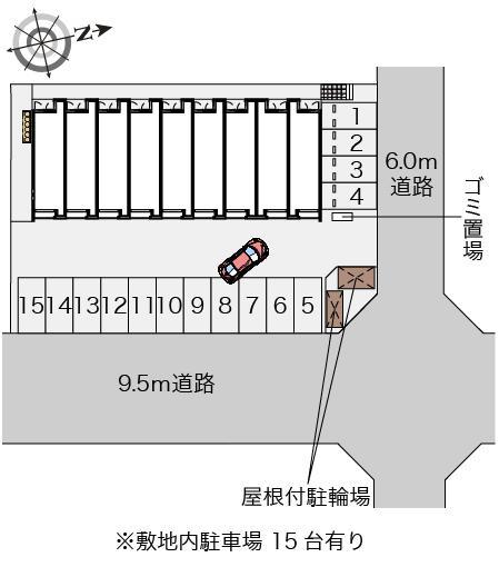 クレイノ萩洗(56523)の駐車配置図
