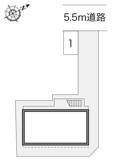 メルベーユ湘南Ｂ(22091)の駐車配置図