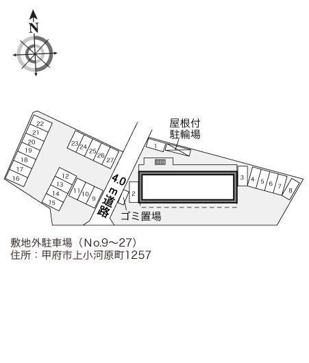 サニープレイス甲府(34010)の駐車配置図
