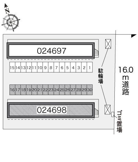 フィリアＢ(24698)の駐車配置図