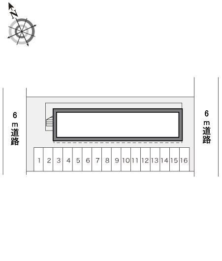 コスモＢ(16355)の駐車配置図