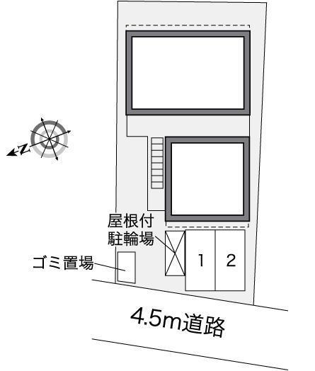 三郷中央　吉(35820)の駐車配置図