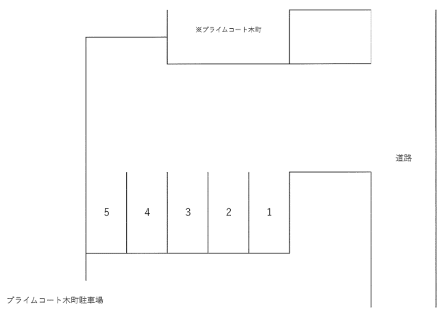 木町4-Jの駐車配置図