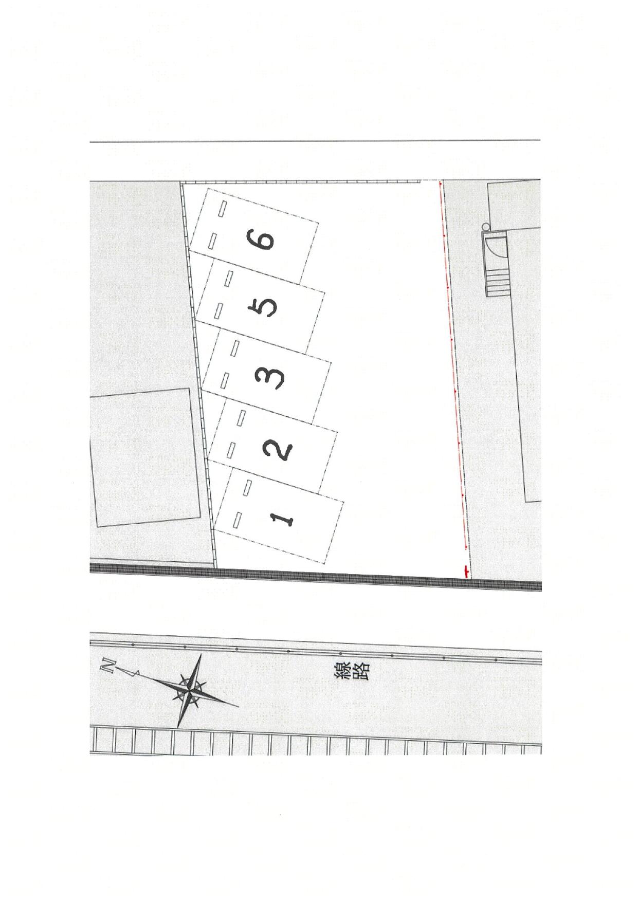 浦和区針ヶ谷2丁目駐車場の駐車配置図