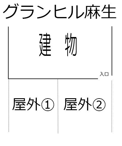グランヒル麻生の駐車配置図
