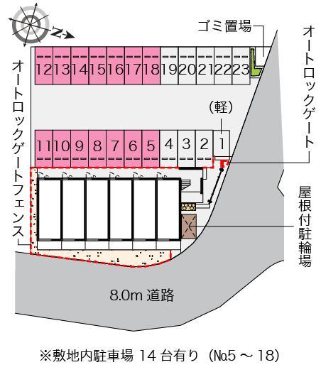ＭＩＮＡＭＩⅢ(42433)の駐車配置図