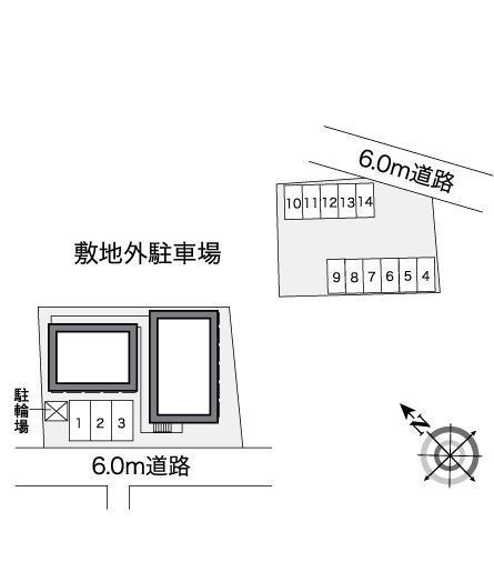 ボヌール(25240)の駐車配置図