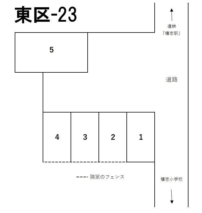 東区-23の駐車配置図