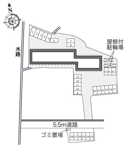 ｎｅｗ伊部(33619)の駐車配置図