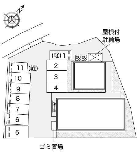 上滝野レジェンド(44417)の駐車配置図