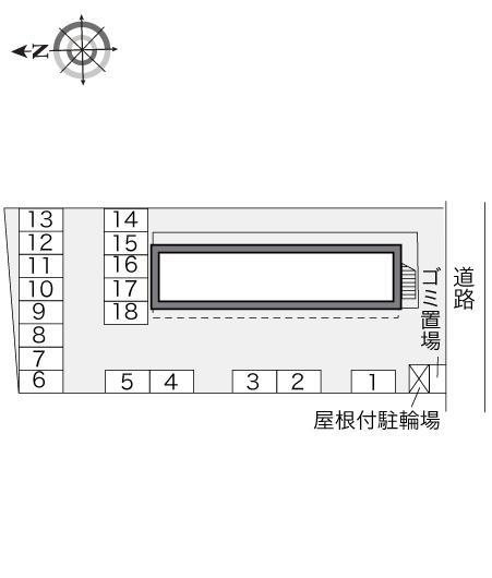 サンハイツ若水(24451)の駐車配置図