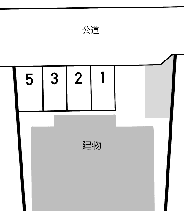 ボンヌ・シャンスの駐車配置図