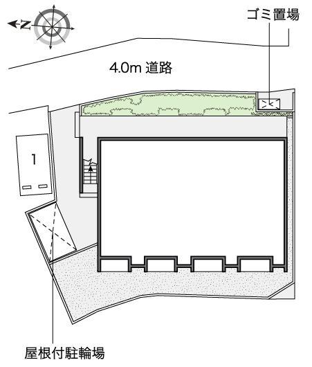 レオネクストルルド(53425) 敷地外駐車場の駐車配置図
