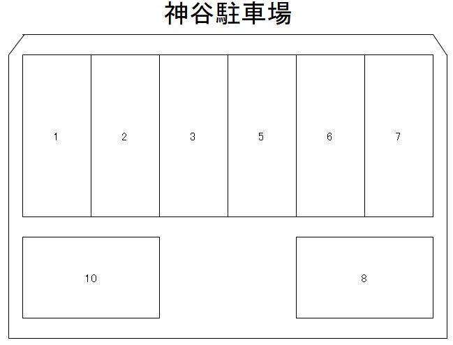 神谷駐車場の駐車配置図