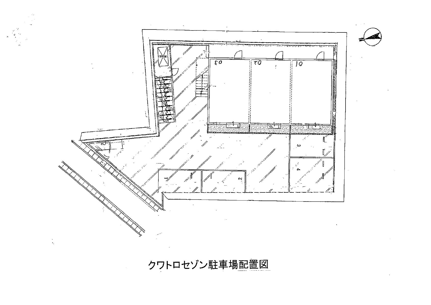 クワトロセゾンの駐車配置図