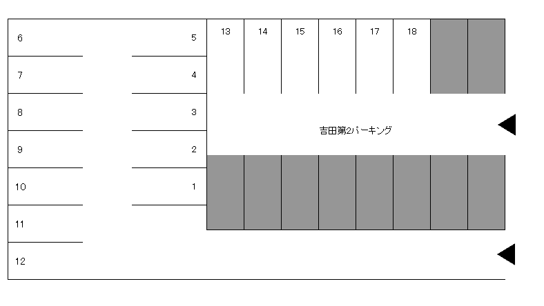 吉田パーキングの駐車配置図