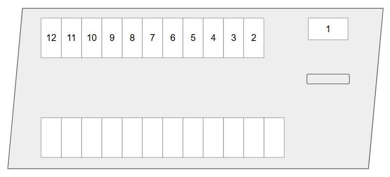 泉大津松之浜町駐車場の駐車配置図