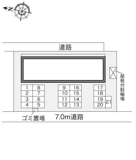 エステートカズⅡ(24236)の駐車配置図