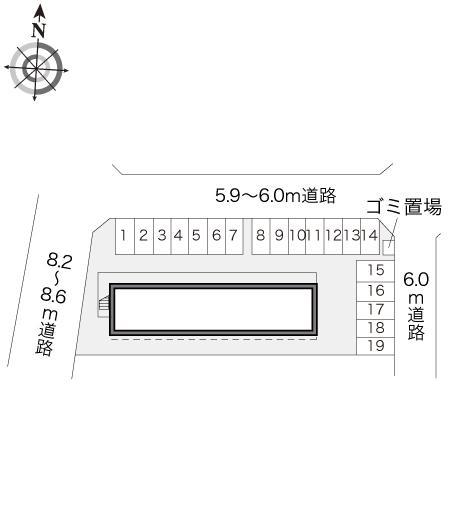 ブランドール(16531)の駐車配置図