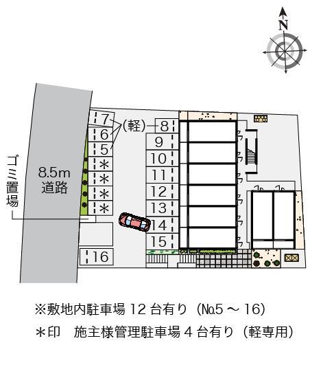 クレイノＩｓｈｉｎｂａｒｕ(57181)の駐車配置図