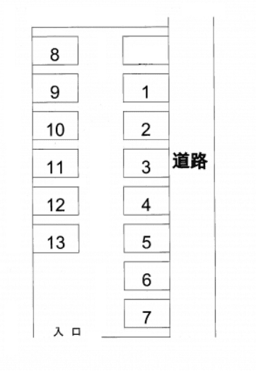 ウィンチャナパーキングの駐車配置図