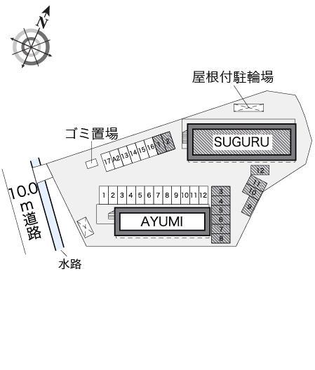ＳＵＧＵＲＵ(19320)の駐車配置図