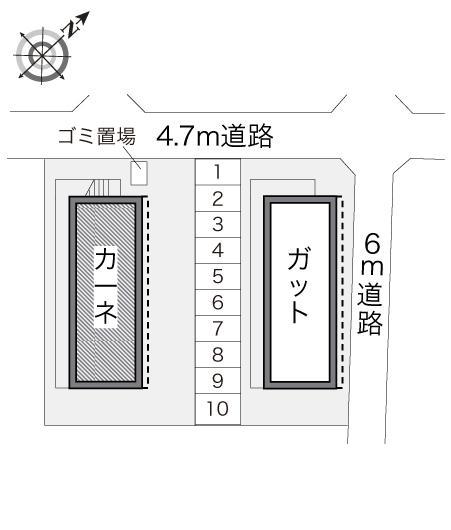 カーネ(19505)の駐車配置図