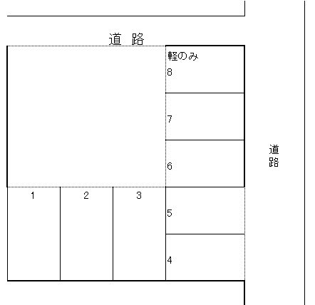 マルマ神明駐車場の駐車配置図