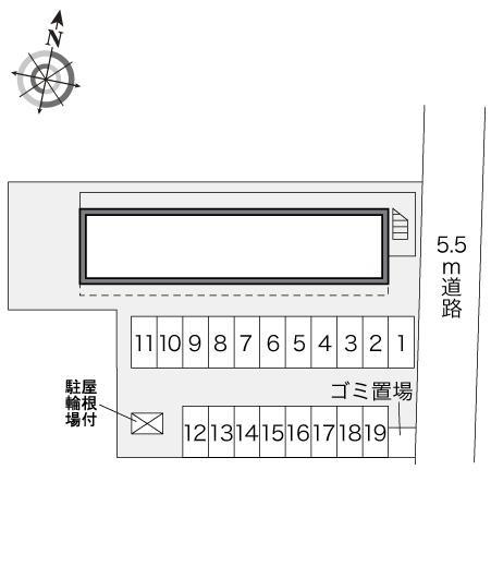 セゾン(24474)の駐車配置図
