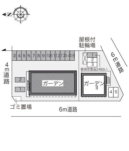 ガーデン(11443)の駐車配置図