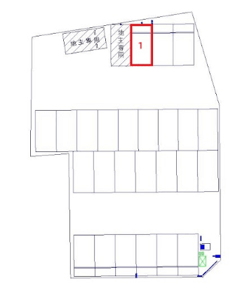 新白岡駅前の駐車配置図