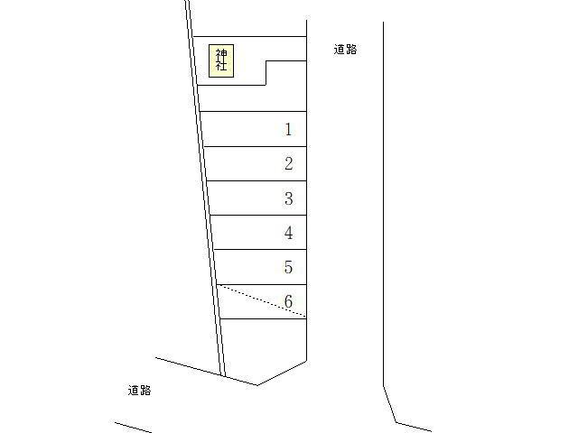 西見前月極駐車場の駐車配置図