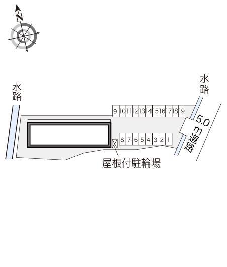 カノン青山(23499)の駐車配置図