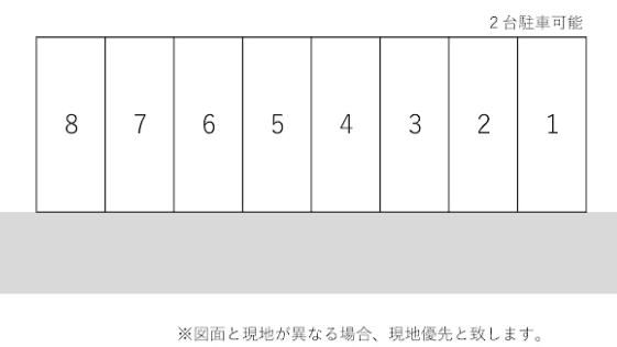 ㈲藤井商事駐車場の駐車配置図