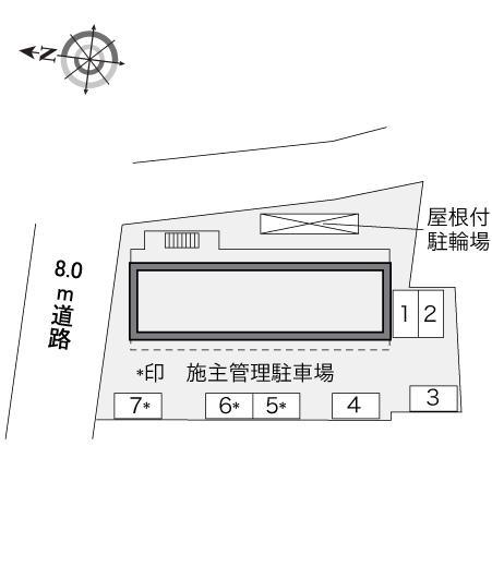 ユーフォリア(34697)の駐車配置図