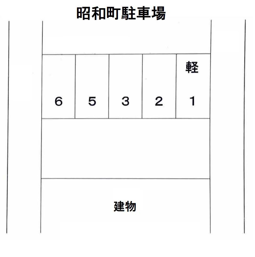 昭和町駐車場の駐車配置図