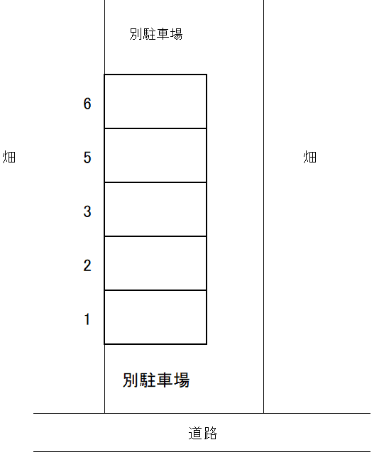 中野久木6410151駐車場の駐車配置図