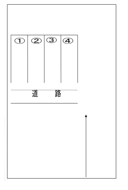 伊差川正雄様駐車場の駐車配置図