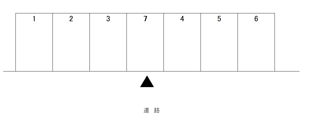 寒沢奈良第２駐車場の駐車配置図